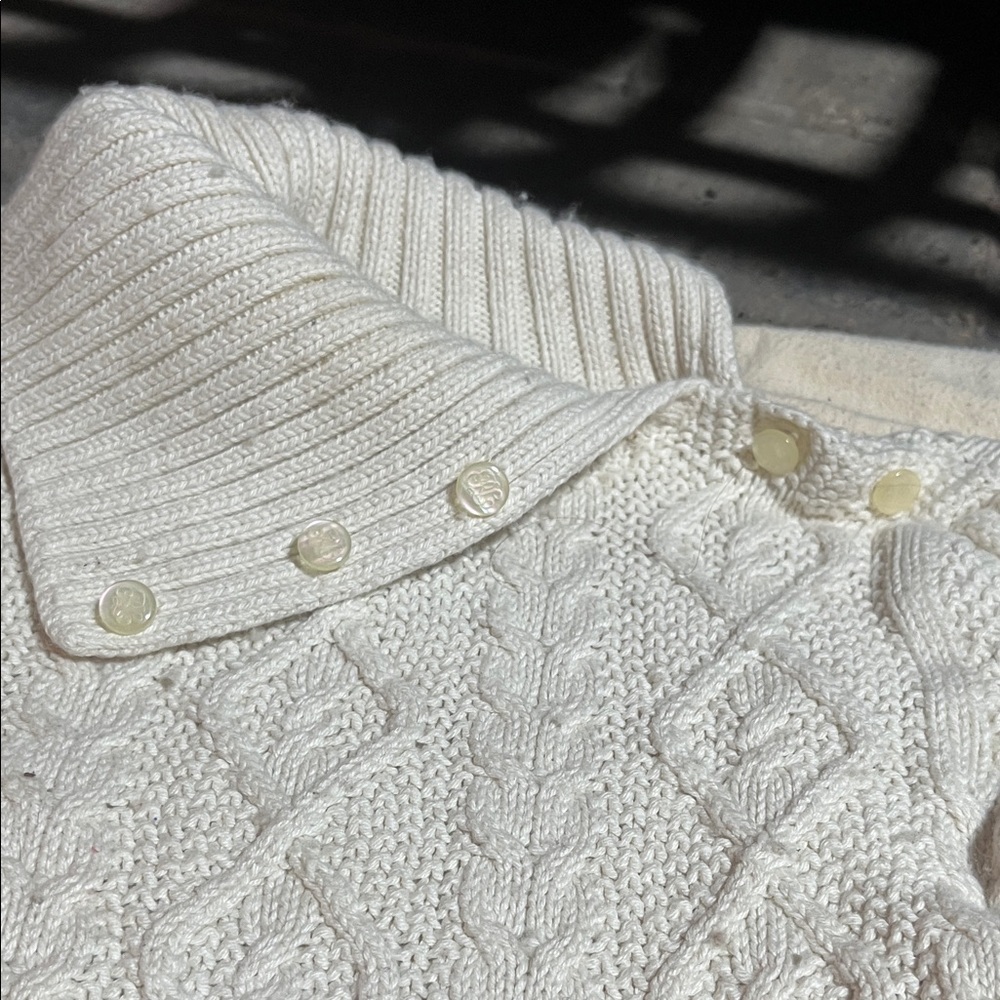 Ralph Lauren Cream Knit Sweater - Picture 5 of 8